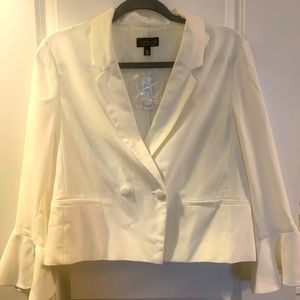 Topshop white blazer size 8